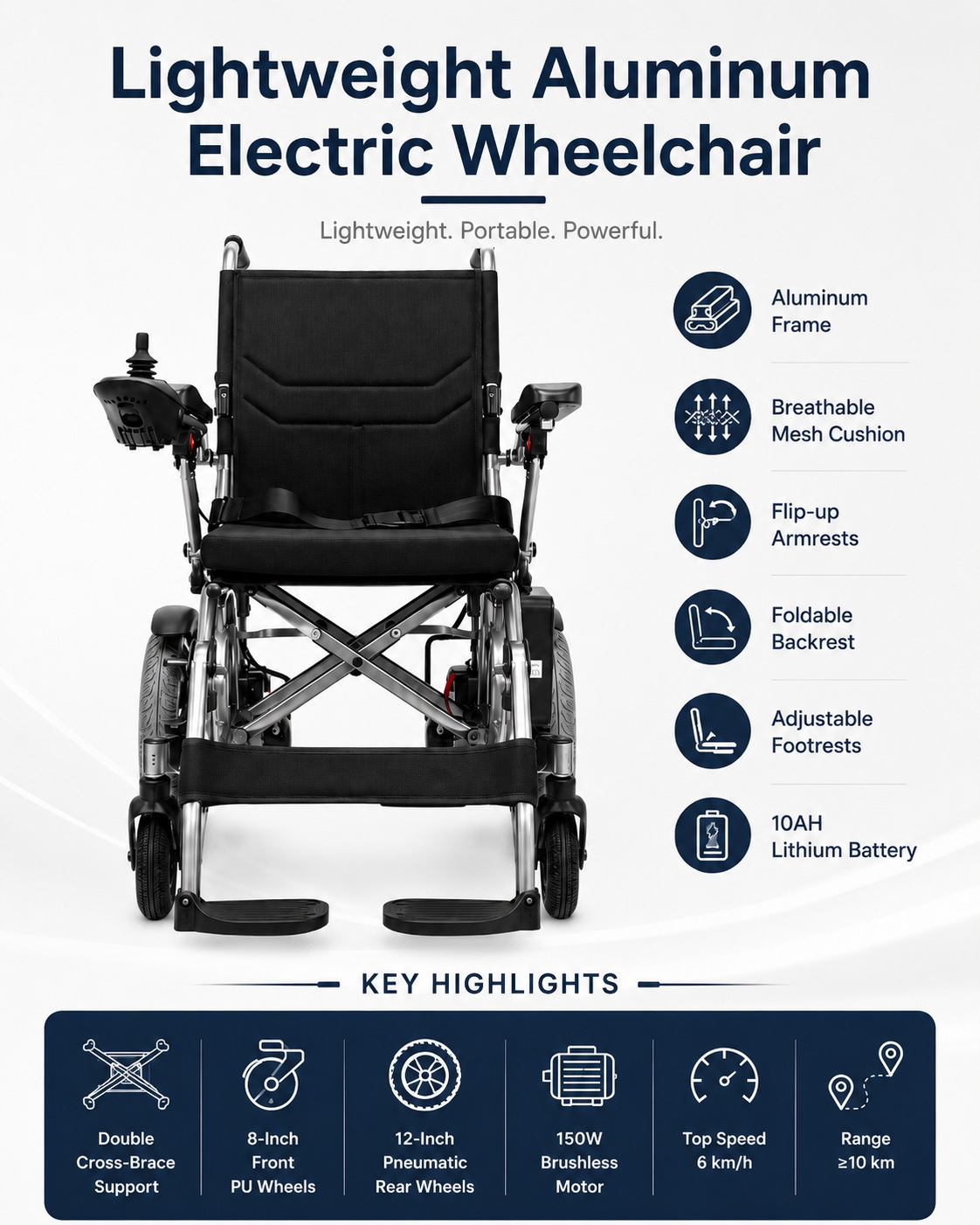 DYW-XT-2-C Lightweight Aluminum Electric Wheelchair (1) DYW-XT-2-C Lightweight Aluminum Electric Wheelchair (1)