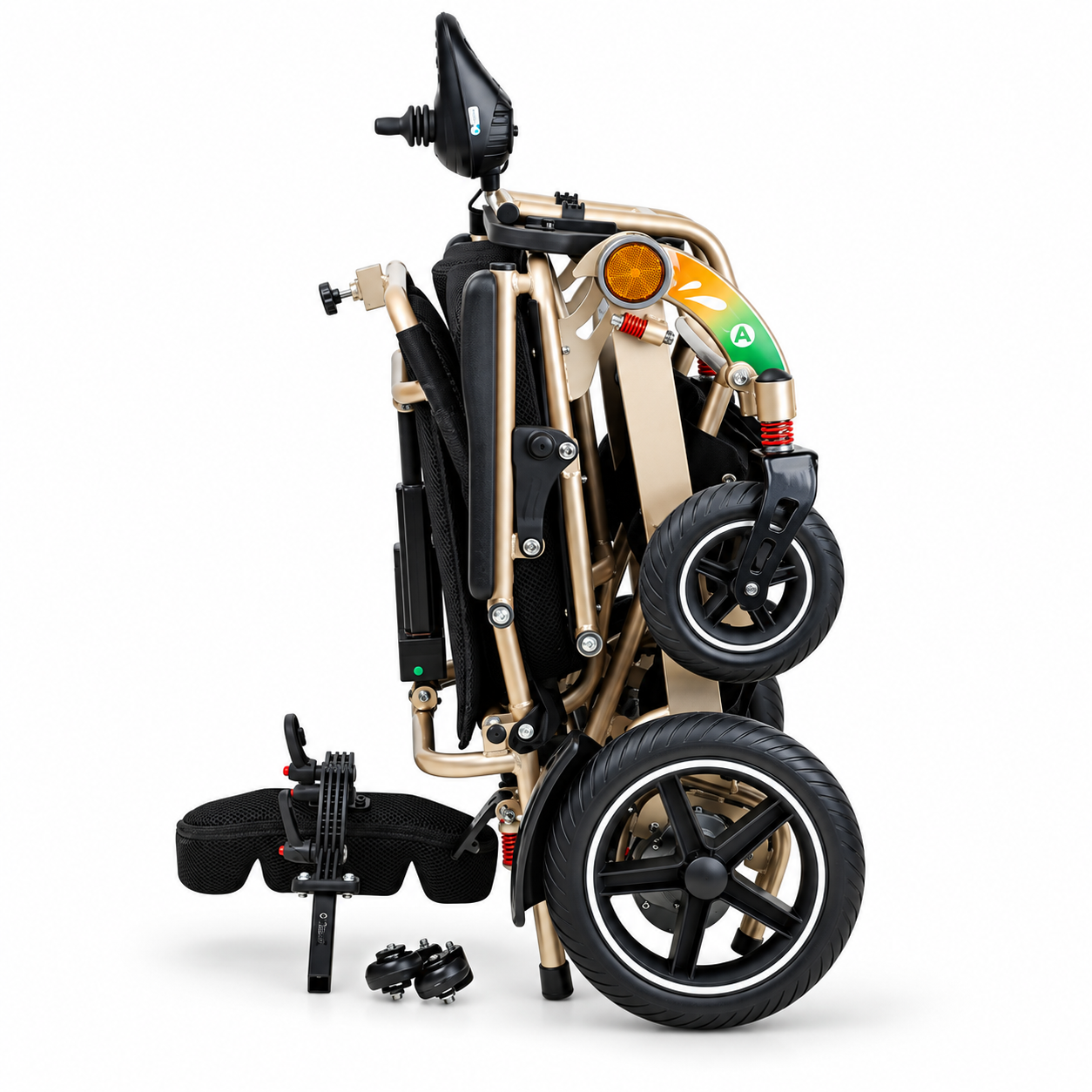 Aluminum Alloy Electric Wheelchair with Lithium Battery and Reclining Function Aluminum Alloy Electric Wheelchair with Lithium Battery and Reclining Function