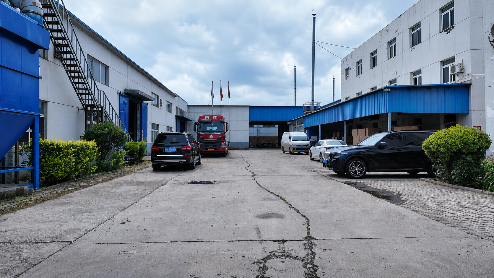 Factory exterior view Factory exterior view