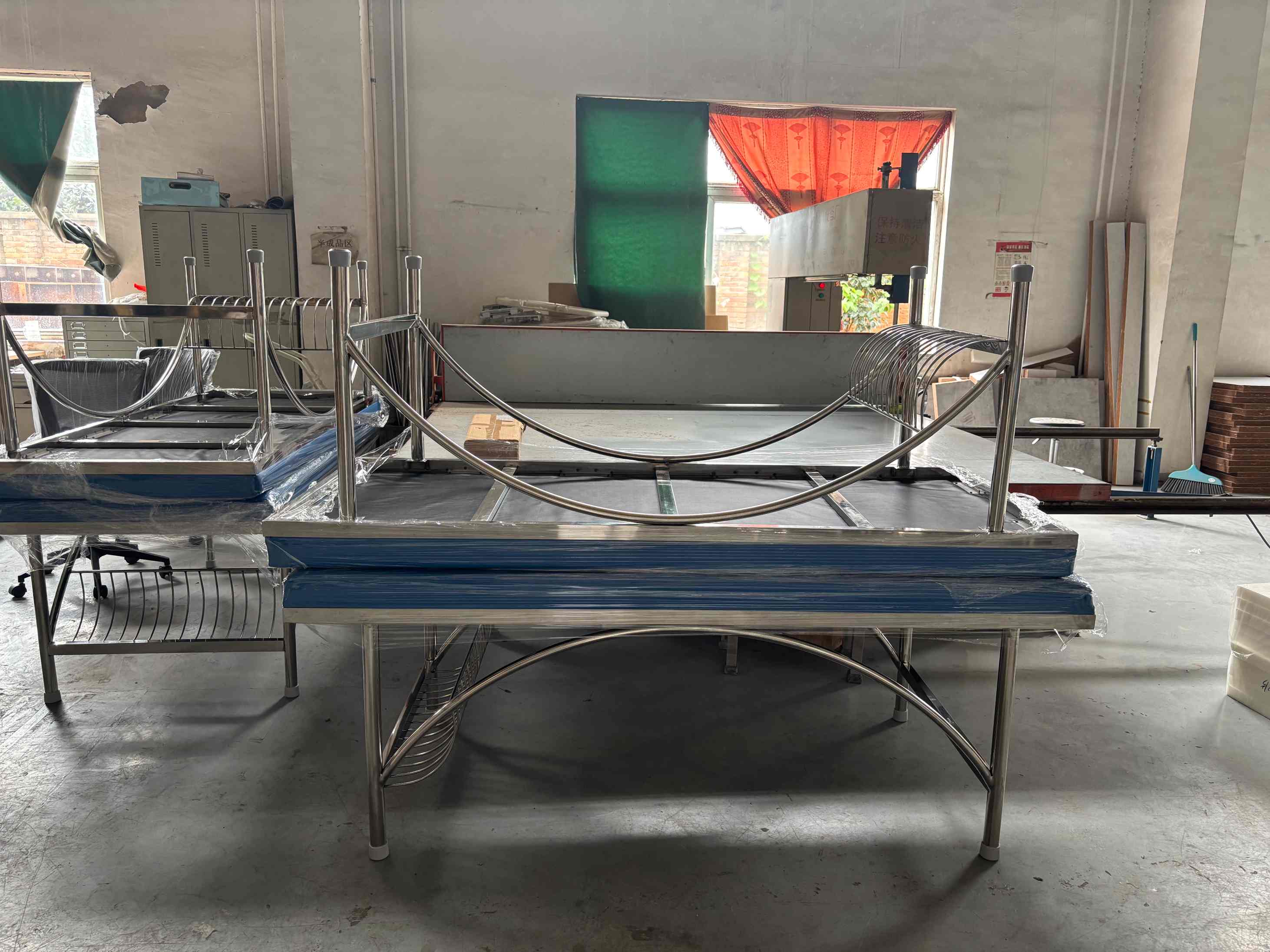 Actual shooting of the medical treatment bed factory Actual shooting of the medical treatment bed factory