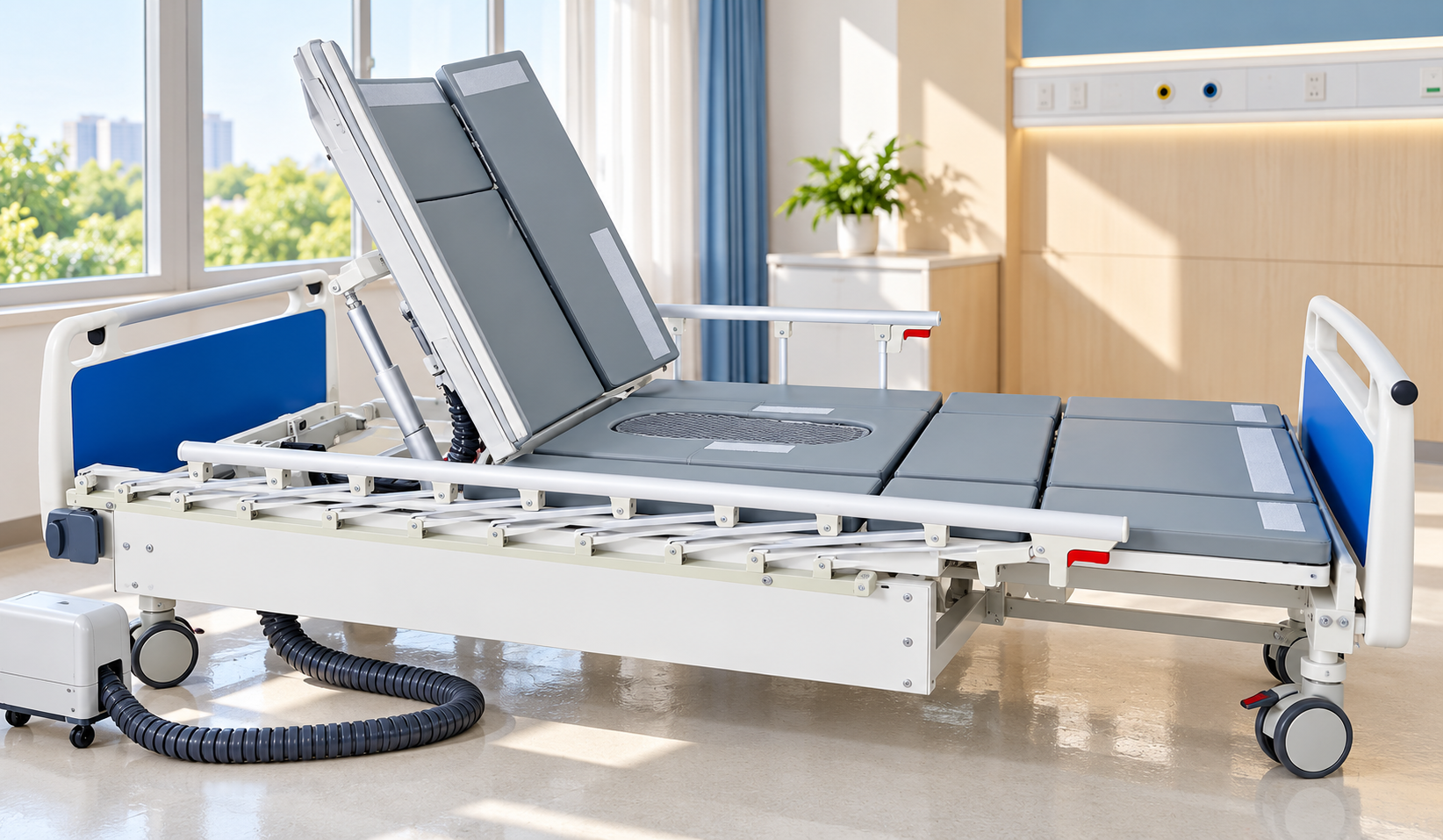 Multi-functional high-end care bed with toilet facility (3) Multi-functional high-end care bed with toilet facility (3)