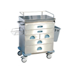 Stainless Steel Five-Layer Anesthesia Trolley