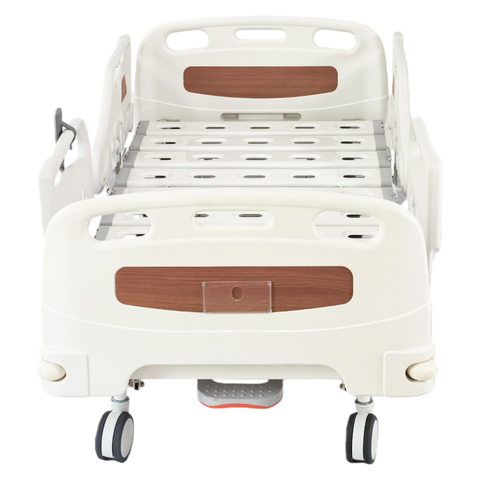 Five-Function Wood Grain Electric Hospital Bed