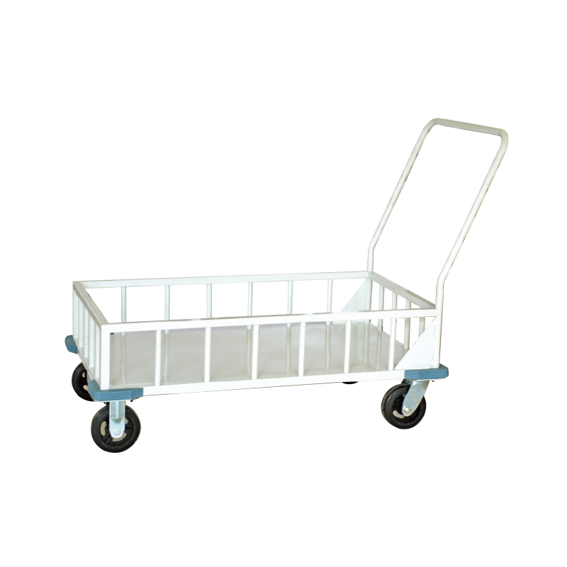 Stainless Steel Ground Trolley With Fence