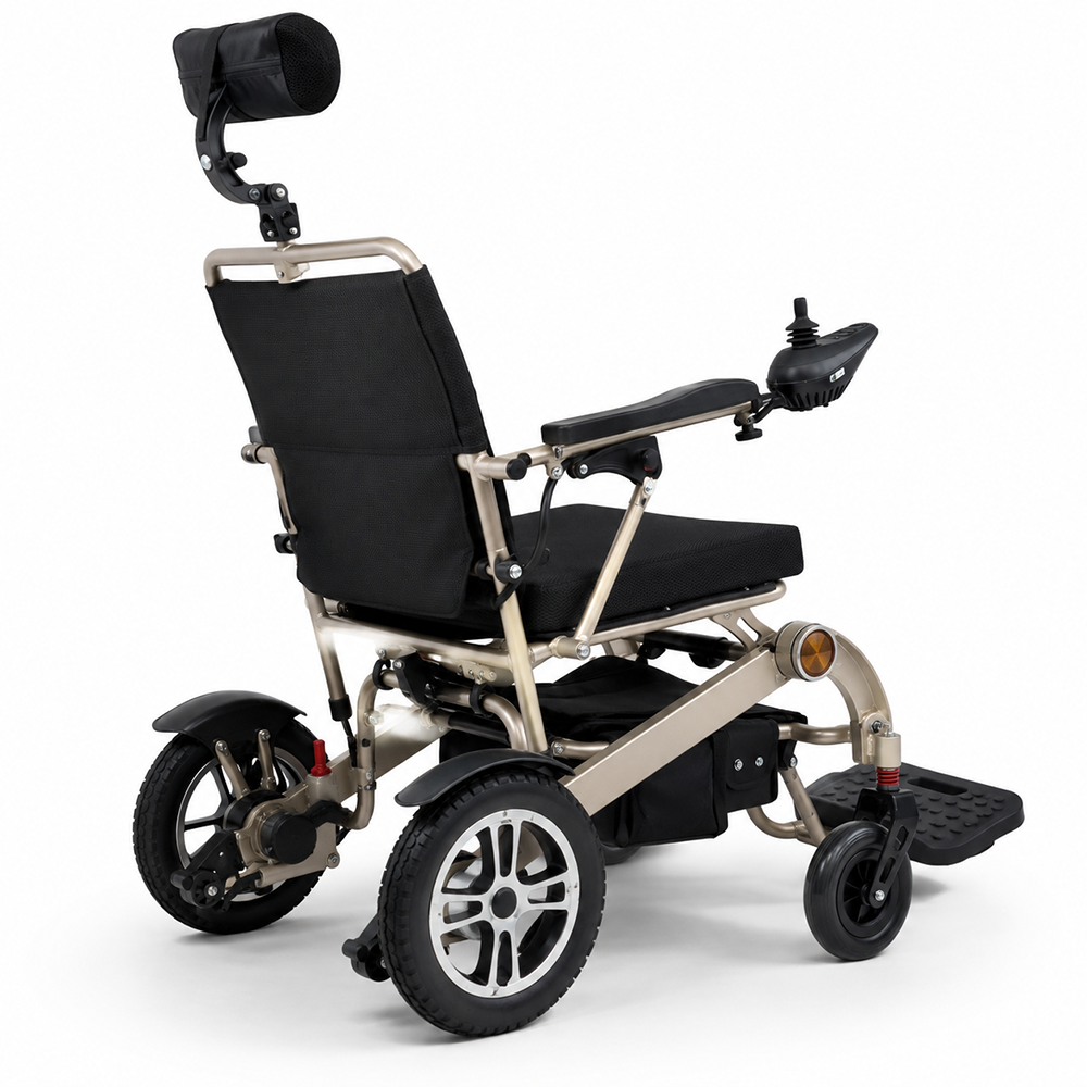 Aluminum Alloy Reclining Electric Wheelchair with Lithium Battery