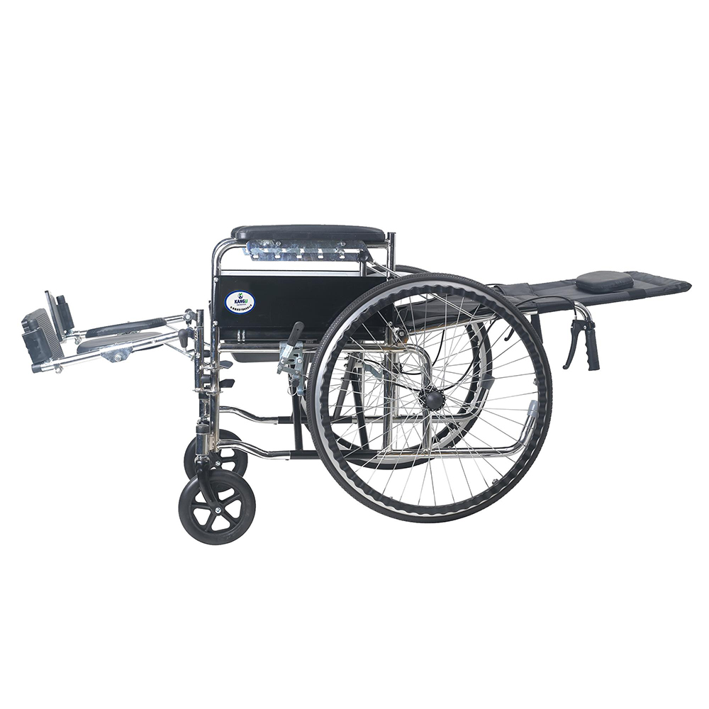 Chrome-Plated Full Reclining Wheelchair