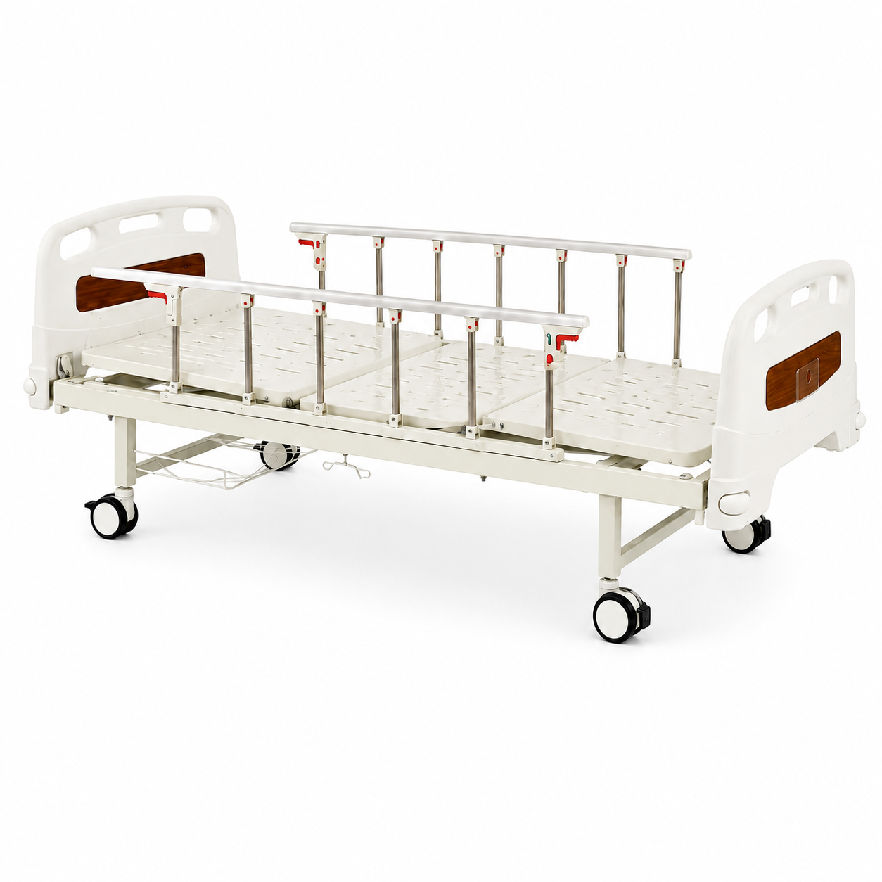Two-Function Manual Hospital Bed With Unattached Brake