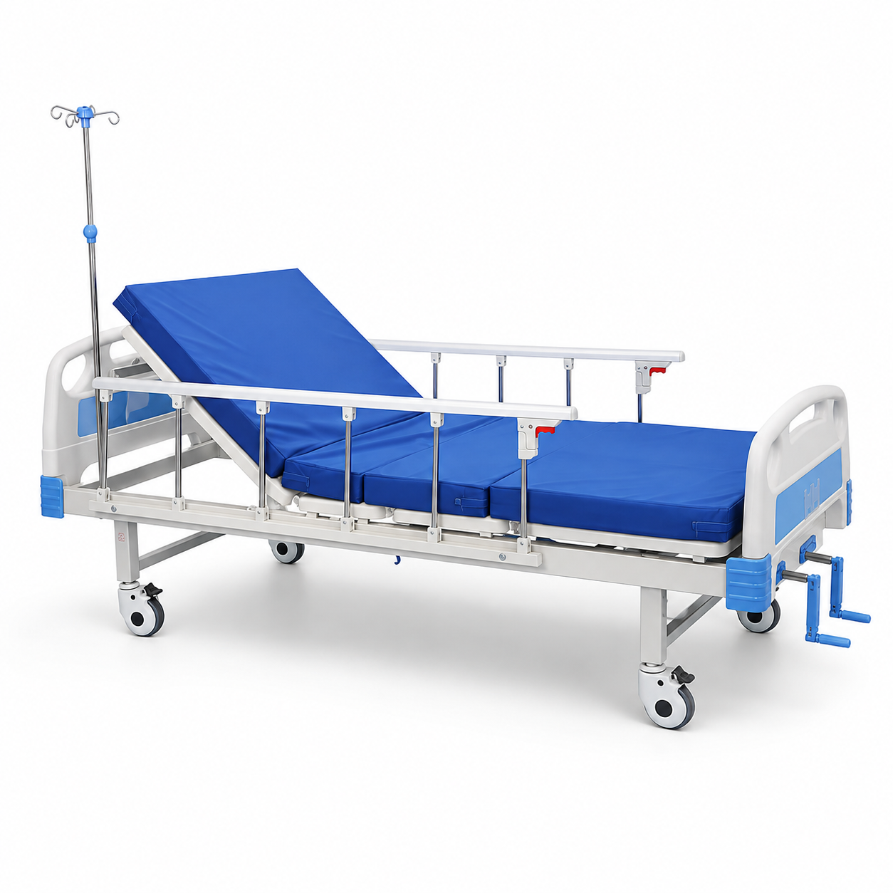 Integrated Stamping Two-Function Manual Hospital Bed Abs Cranks