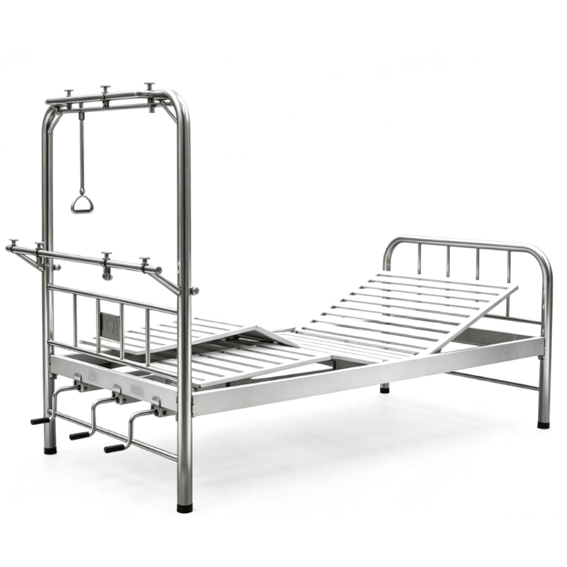 Stainless Steel Bed Frame with Three Movable Supports for Orthopedic Traction Bed