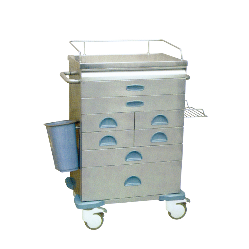 Stainless Steel Six-Layer Anesthesia Trolley