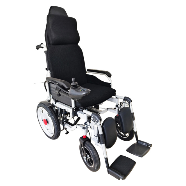 High Backrest Carbon Steel Electric Wheelchair