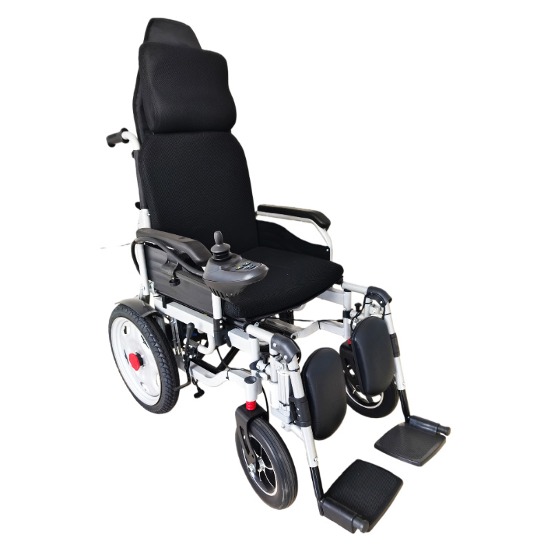 High Backrest Carbon Steel Electric Wheelchair