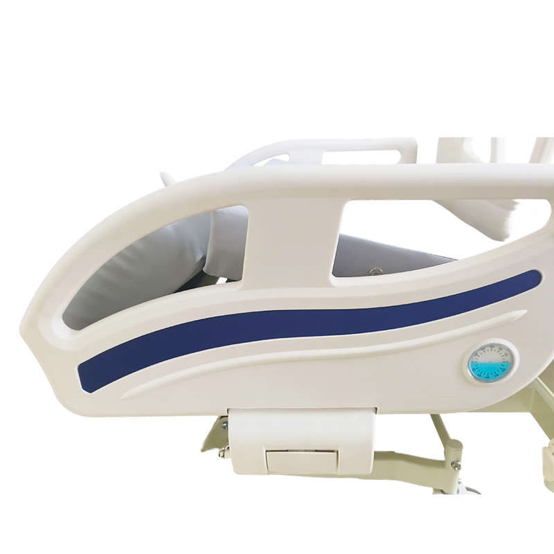 Three-Function Electic Hospital Bed With Grey Bedhead