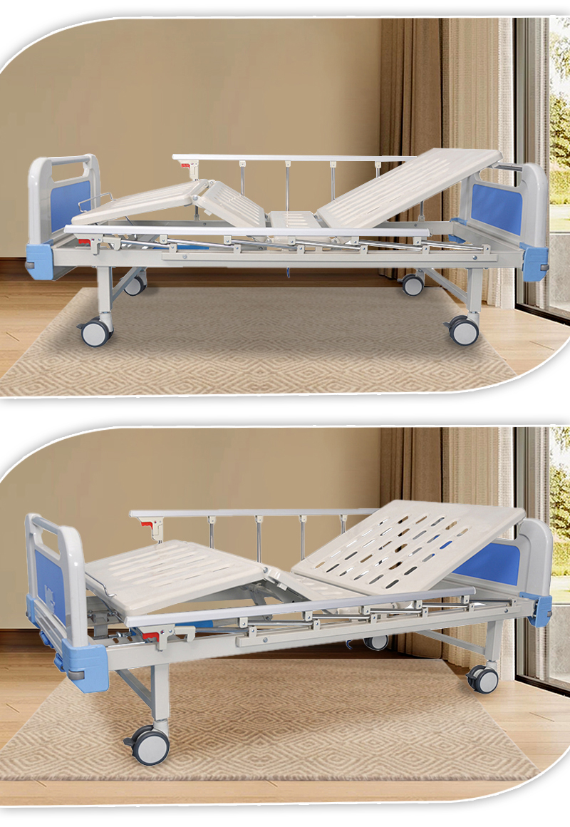 Composite Headboard Two-Function Manual Hospital Bed (5).jpg