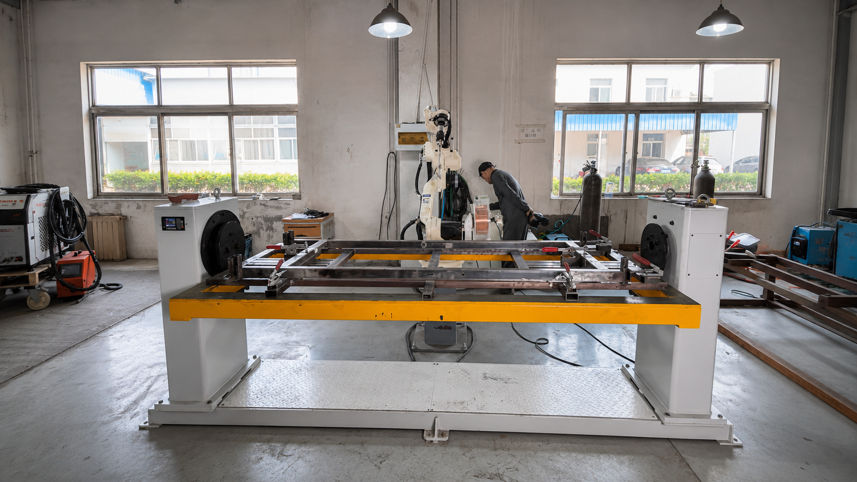 Robotic Welding Production Line for Hospital Bed Frames