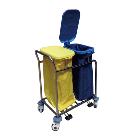 Double Laundry Bag Cart