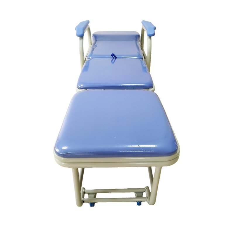Blue Foldable Attendant Chair