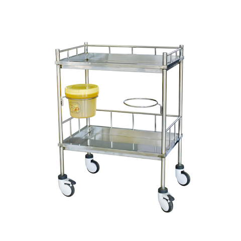 Stainless Steel Concave Therapy Cart