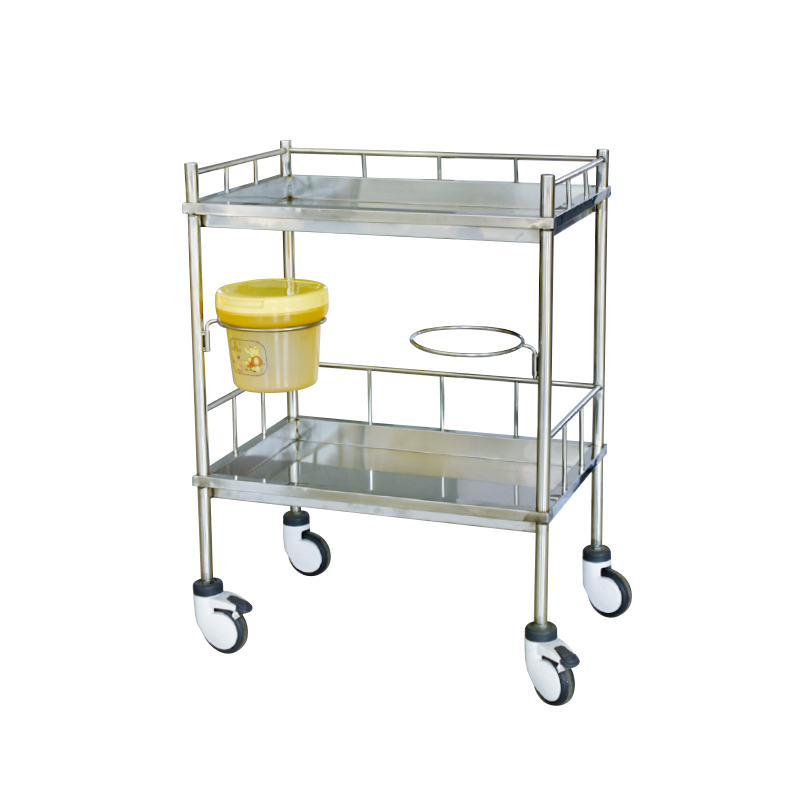 Stainless Steel Concave Therapy Cart