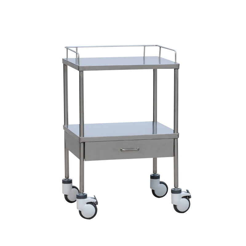 Stainless Steel Big Drawer Instrument Cart