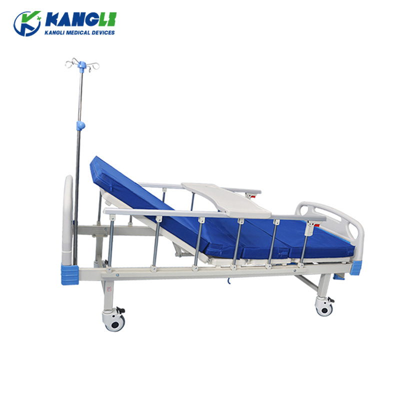 Integrated Stamping Two-Function Manual Hospital Bed Abs Cranks