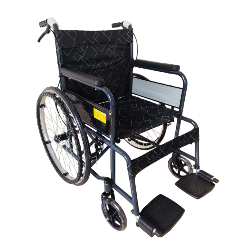 Carbon Steel Manual Wheelchair 24''
