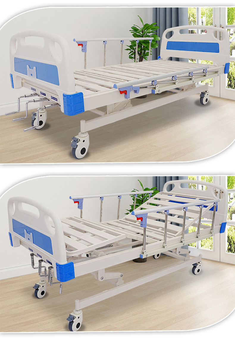 Three-Function Manual Bed With Aluminum Alloy Guardrails (4).jpg