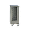 Stainless Steel 20-Compartment Medical Record Cart