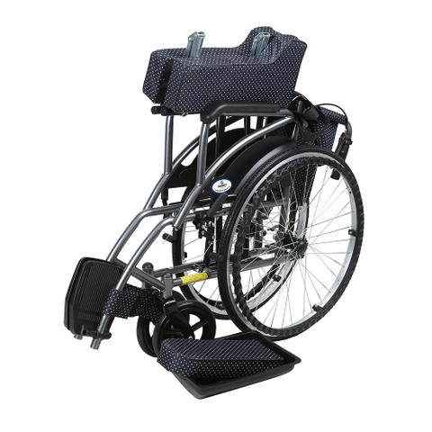 Folding Backrest Manual Wheelchair with Large Rear Wheels