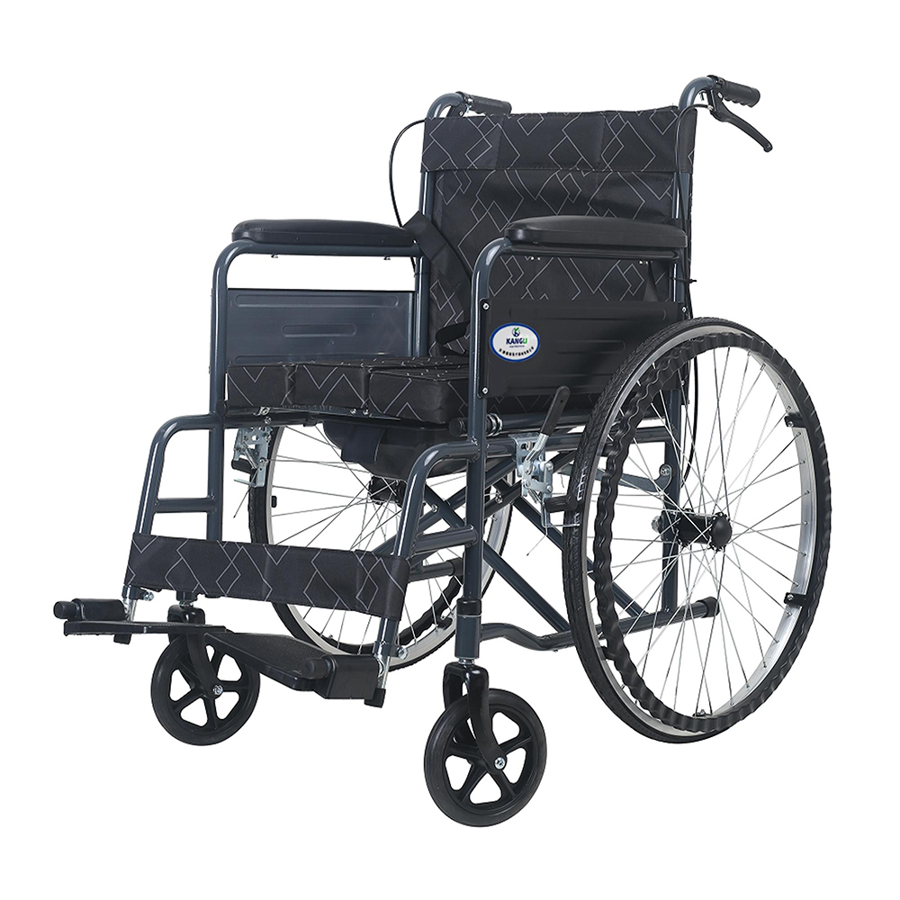 Steel Commode Wheelchair