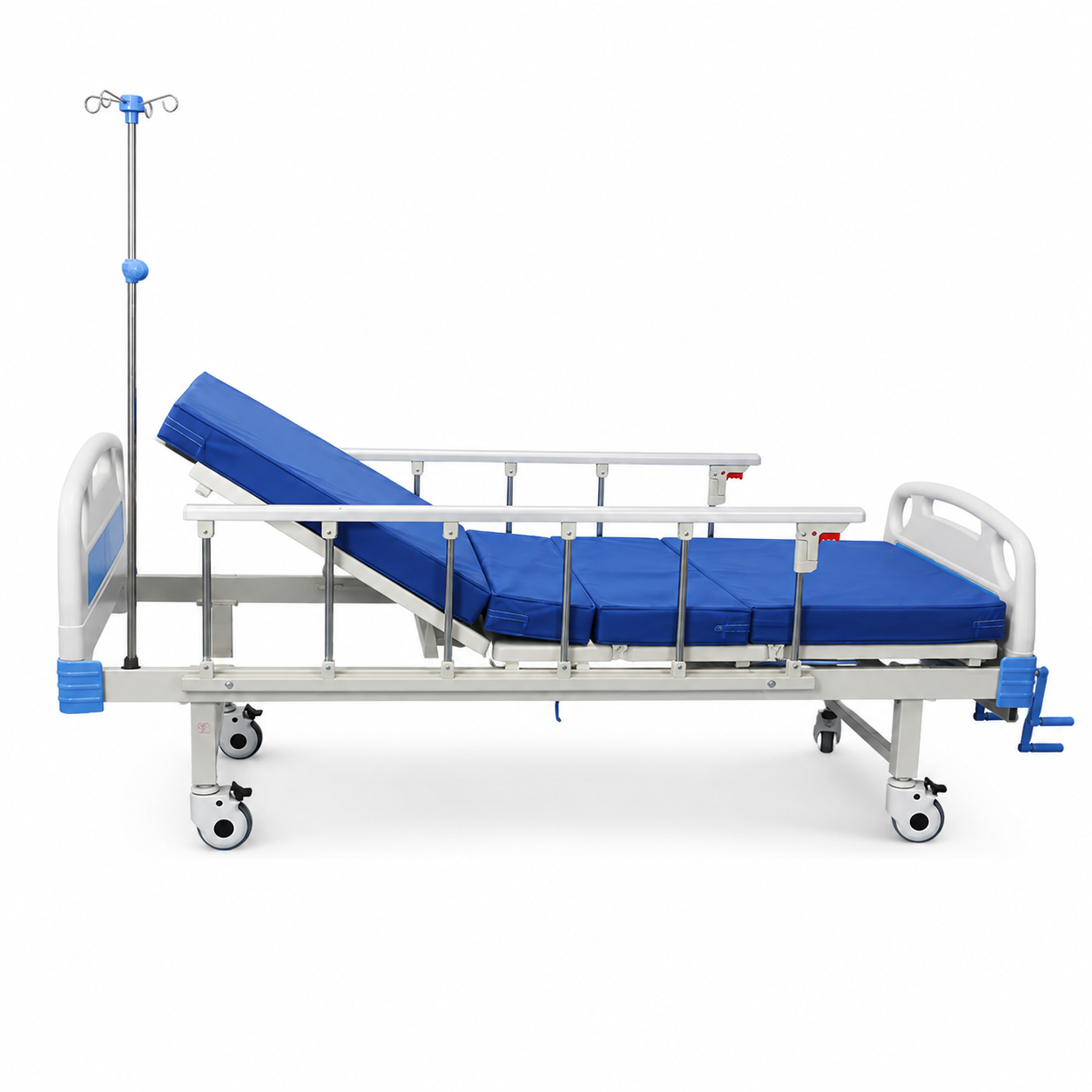 Integrated Stamping Two-Function Manual Hospital Bed Abs Cranks