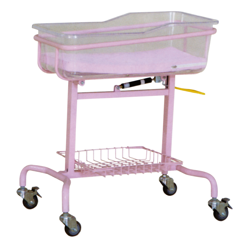 Pink Carbon Steel Newborn Trolley
