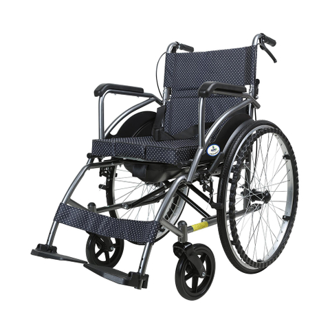 Folding Backrest Manual Wheelchair with Large Rear Wheels