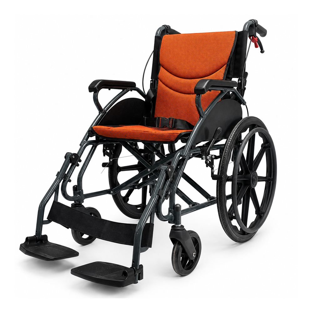Aluminum Alloy Soft Seat Wheelchair