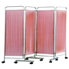 Stainless Steel Four-Panel Pink Screen Round Tube