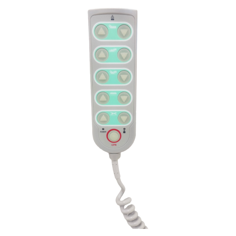 Five-Function Wood Grain Electric Hospital Bed