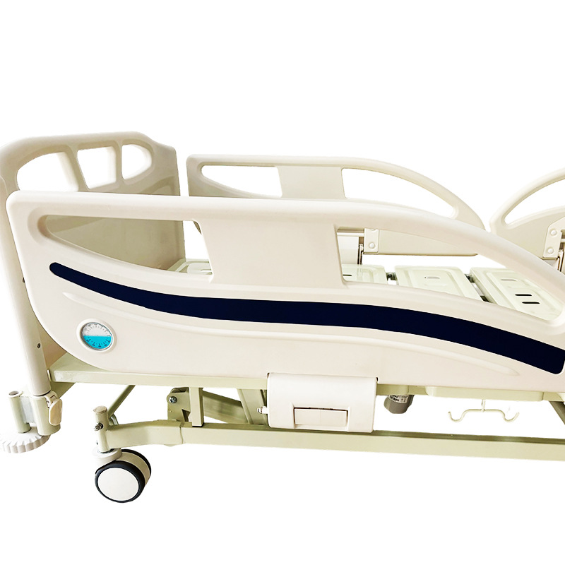Three-Function Electic Hospital Bed With Grey Bedhead