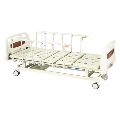 Integrated Stamping Two-Function Manual Hospital Bed With Center Brake