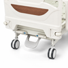 Two-Function Center Brake Manual Hospital Bed With Wood Grain Bedhead