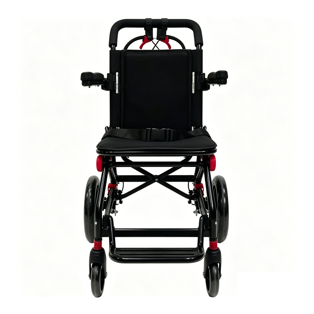 Steel Folding Travel Wheelchair