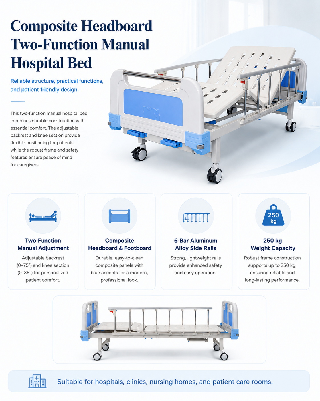 Detailed description of the composite headrest dual-function manual hospital bed mattress design(1).png