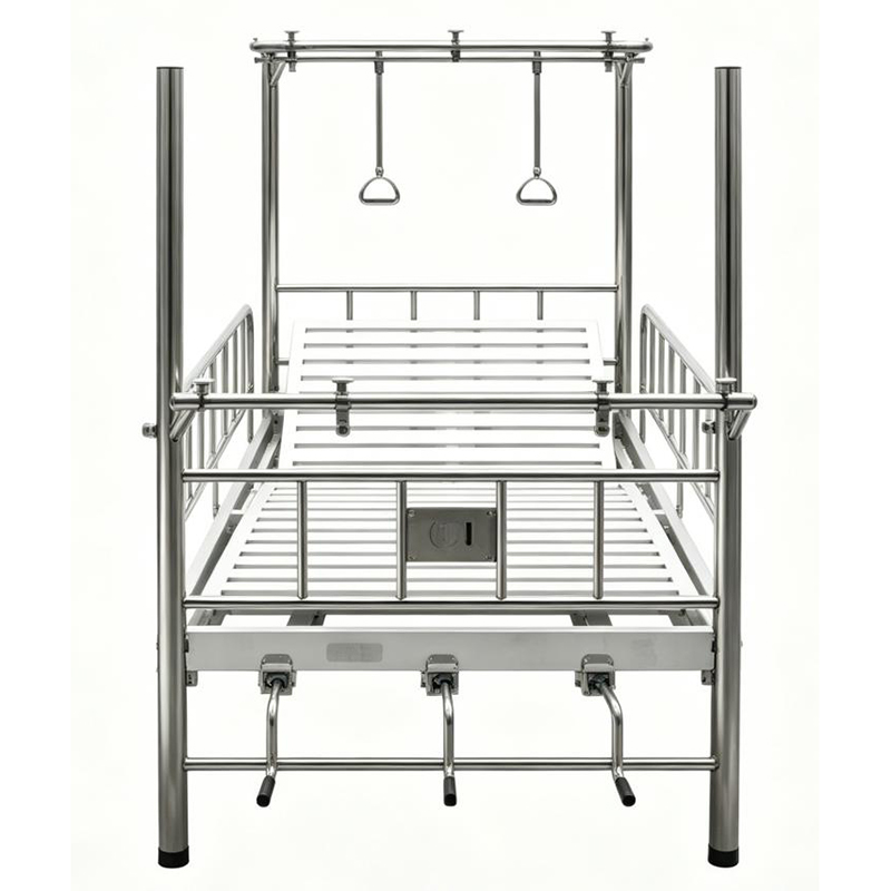 Stainless Steel Bed Frame with Three Movable Supports for Orthopedic Traction Bed