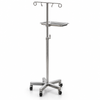 Stainless Steel IV Stand with Tray