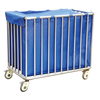 Stainless Steel Post Fence Laundry Bag Cart