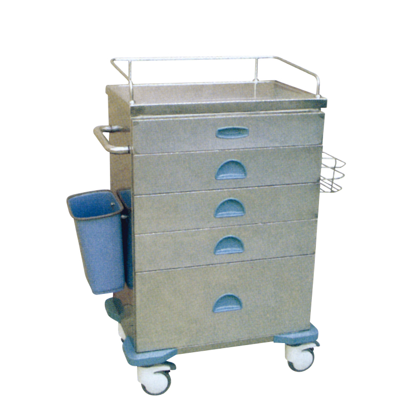 Stainless Steel 5-Layer Medicine Dispensing Cart