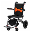 Lightweight Folding Wheelchair with 10-inch PU Rear Wheels