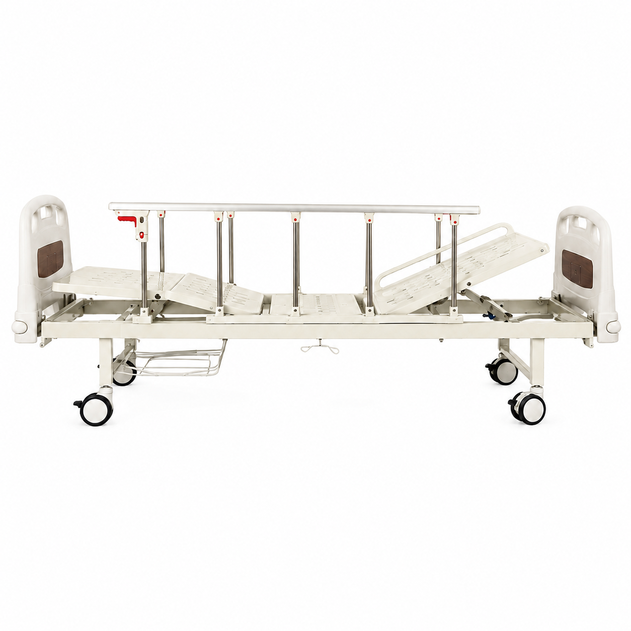 Two-Function Manual Hospital Bed With Unattached Brake
