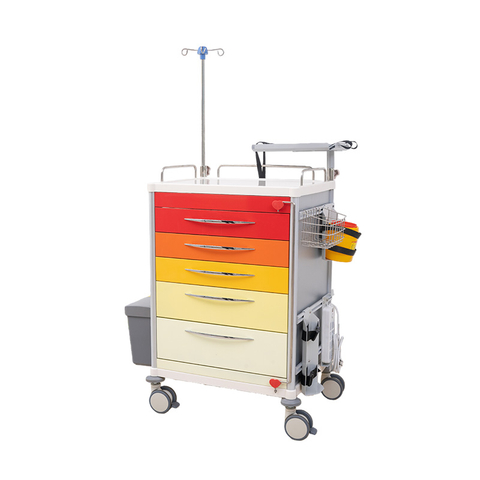 Five Drawer Colorful Rescue Trolley