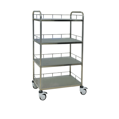 Stainless Steel Four-Layer Trolley