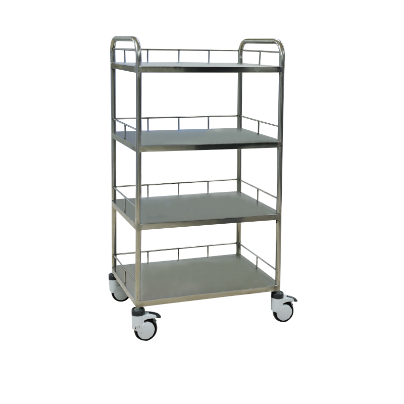 Stainless Steel Four-Layer Trolley